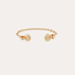 Bracelet jonc Amarante torsade mini - Quartz rose