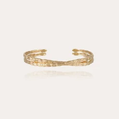 Bracelet jonc Liane croisé grand modèle