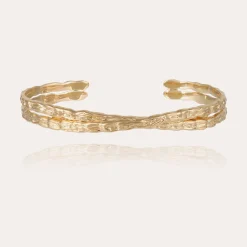 Bracelet jonc Liane croisé grand modèle