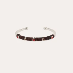 Bracelet Lino cuir - Oeil de Tigre