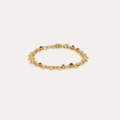 Bracelet Mistral - Malachite, Amazonite & Améthyste