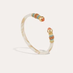 Bracelet Sari acétate - Ivoire