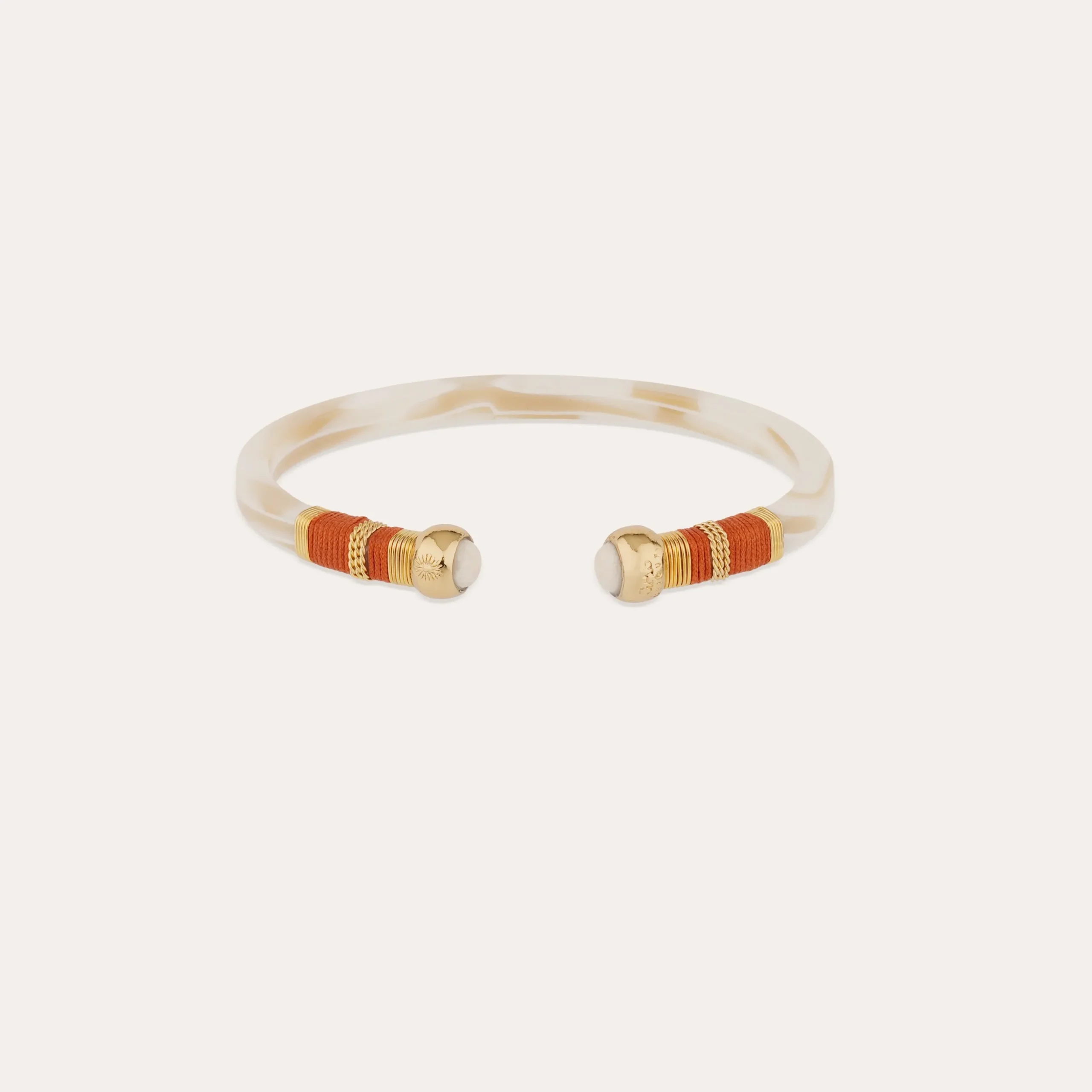 Bracelet Sari acétate - Ivoire