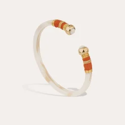 Bracelet Sari acétate - Ivoire