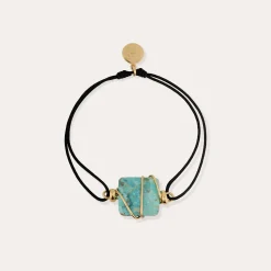 Bracelet Square mini lien - Turquoise