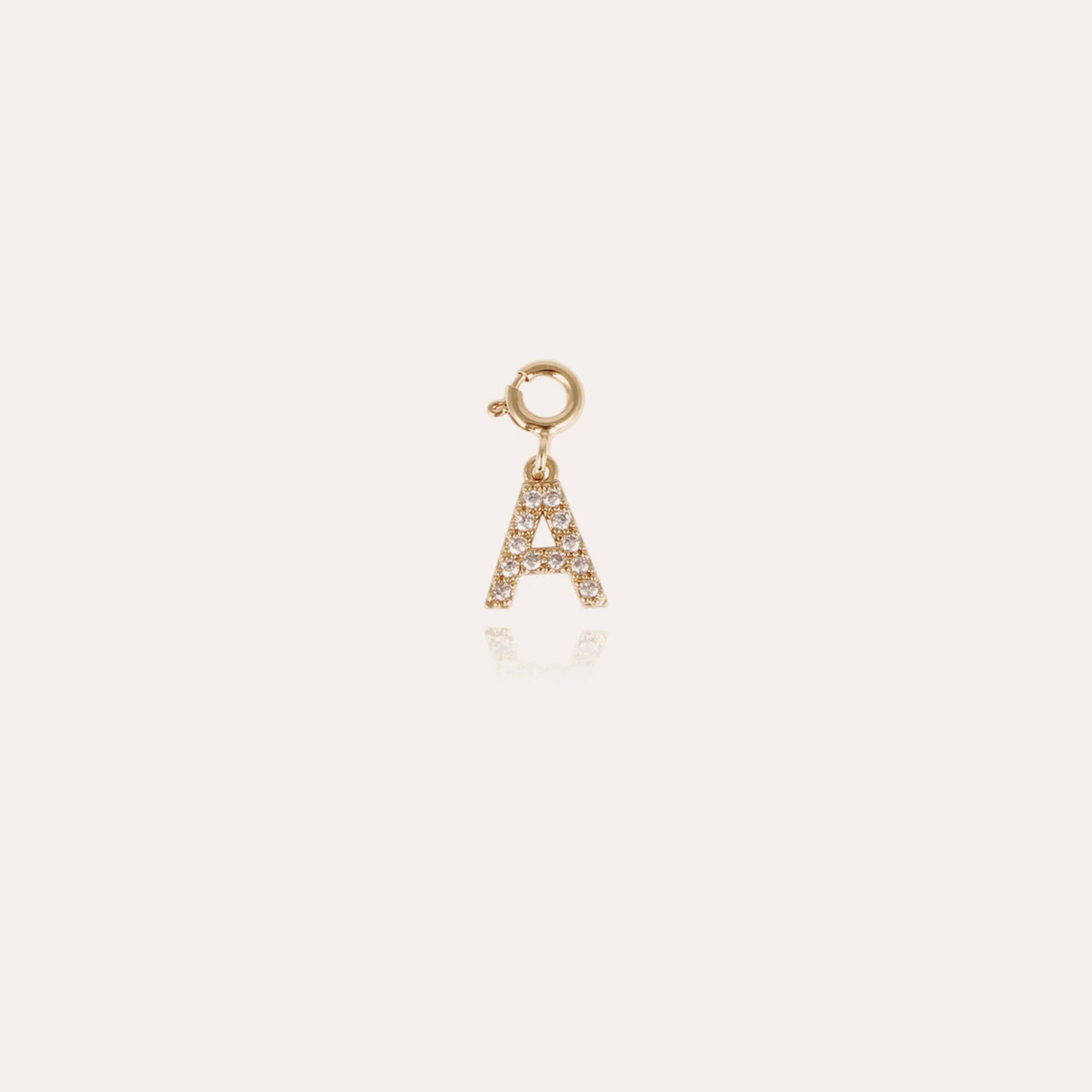 Charms pendentif lettre A strass
