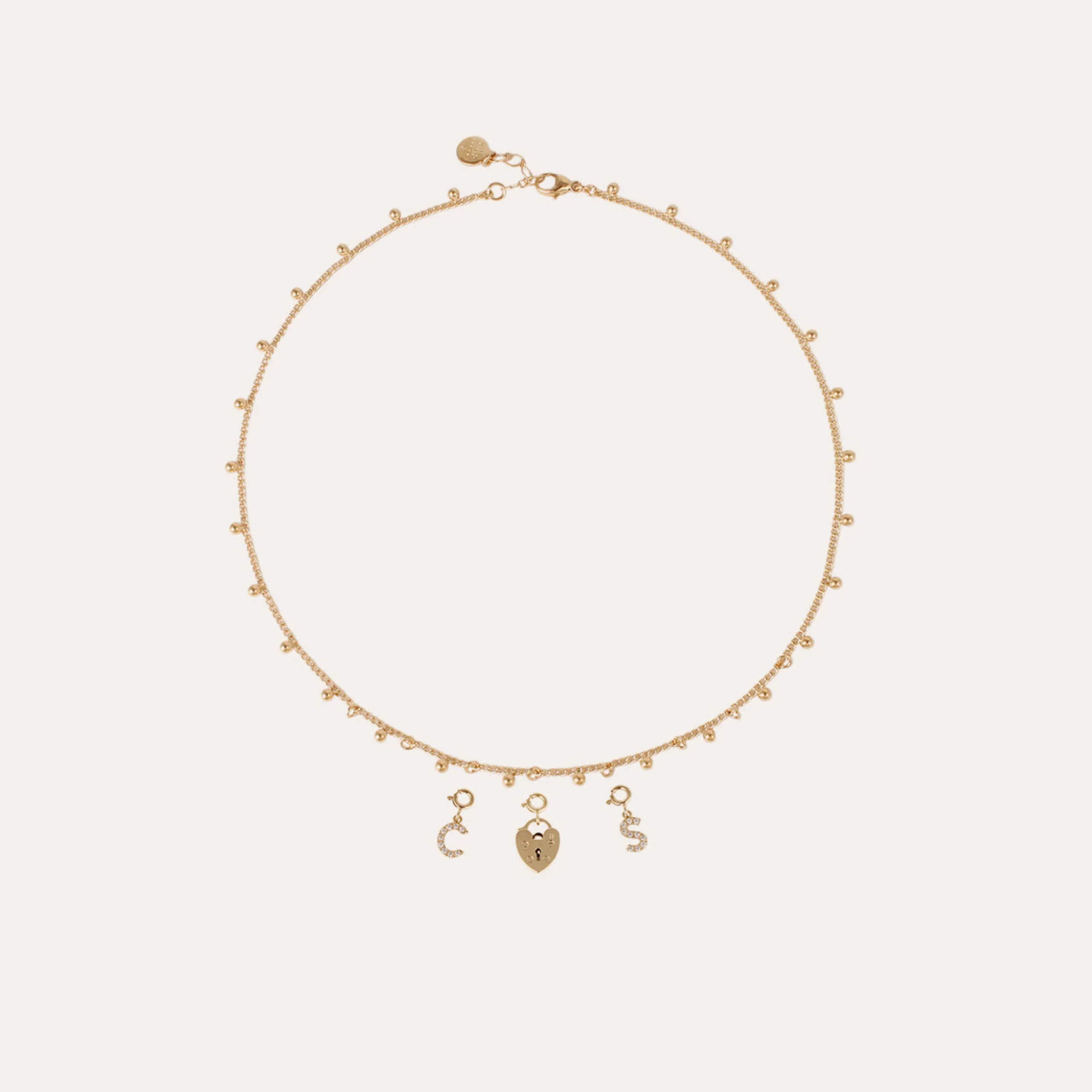Charms pendentif lettre C strass