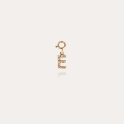 Charms pendentif lettre E strass
