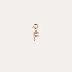Charms pendentif lettre F strass