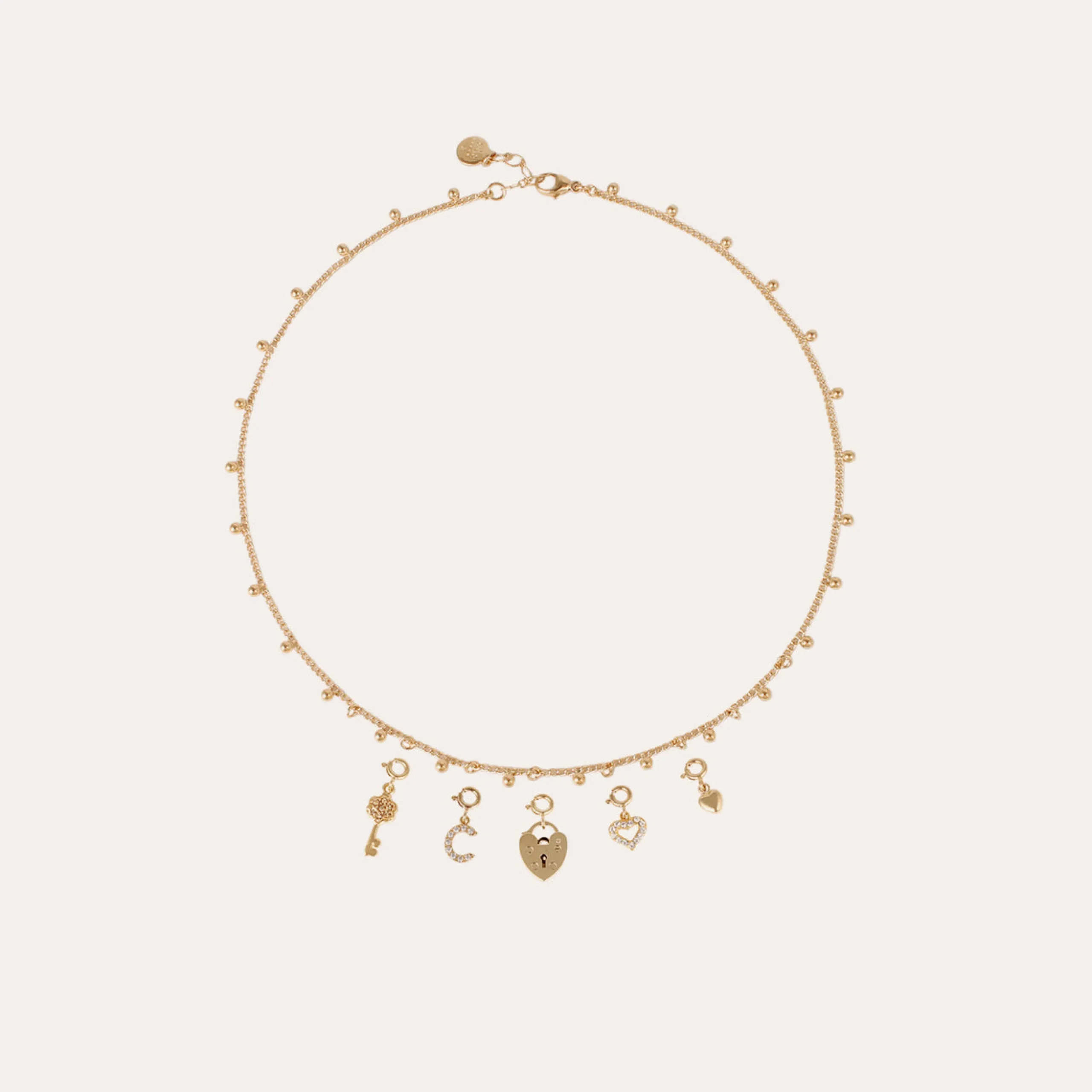 Charms pendentif lettre F strass