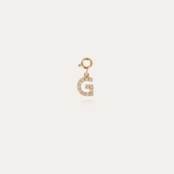 Charms pendentif lettre G strass