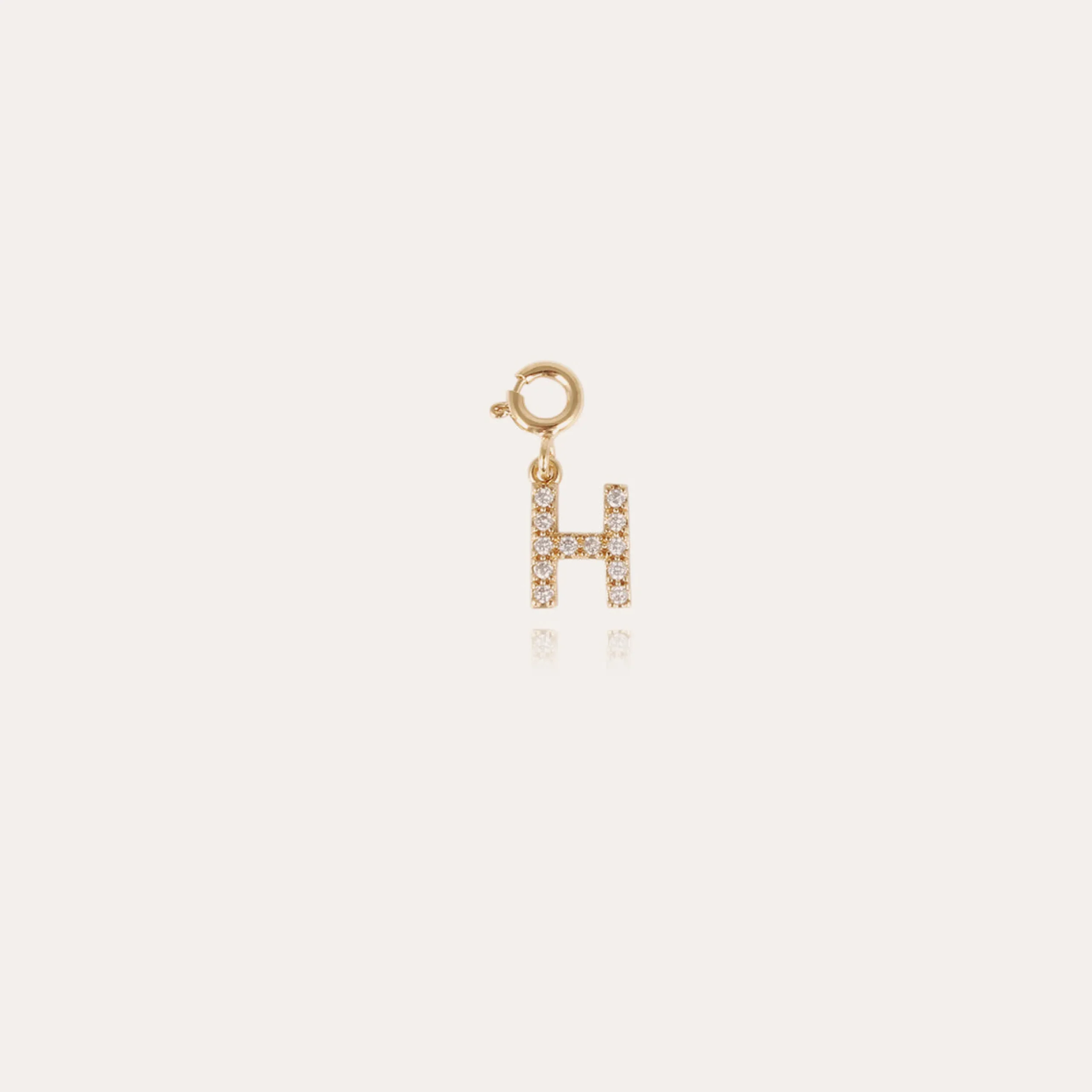 Charms pendentif lettre H strass