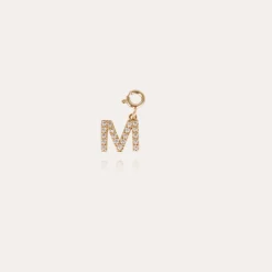 Charms pendentif lettre M strass