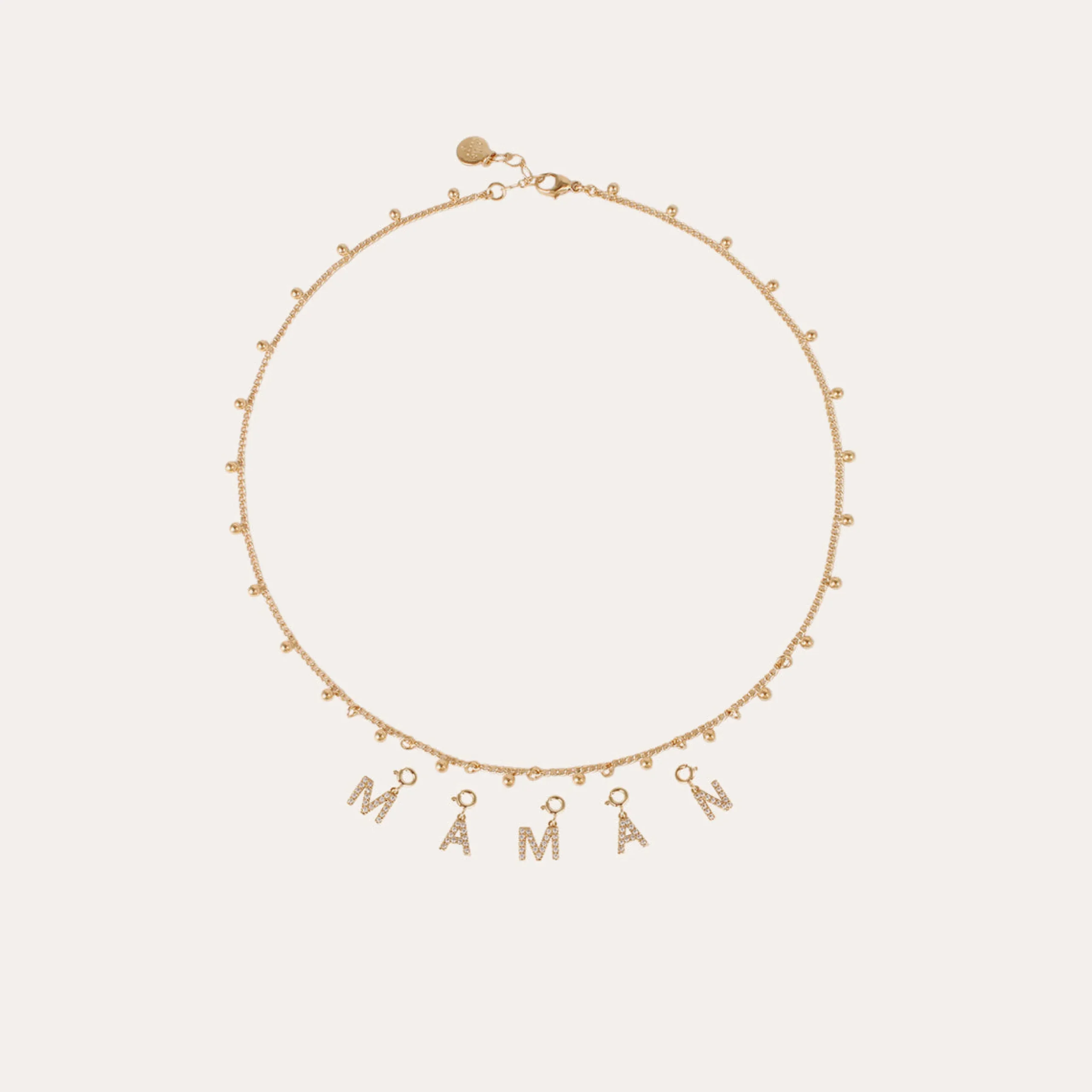 Charms pendentif lettre M strass