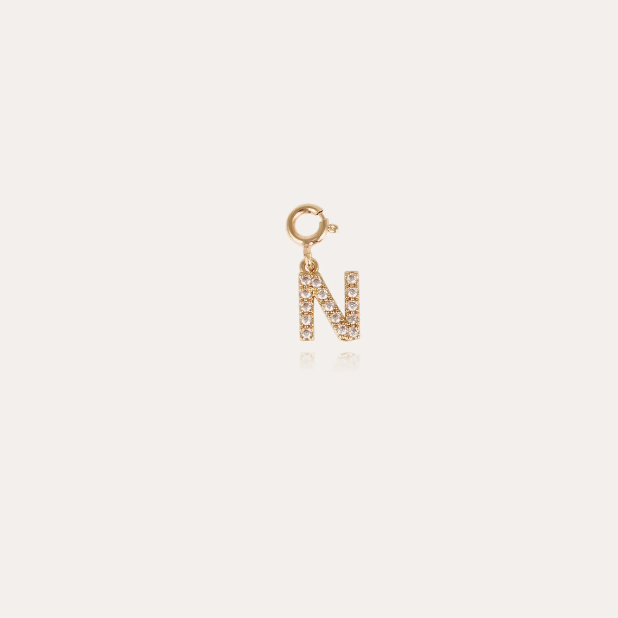 Charms pendentif lettre N strass