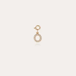 Charms pendentif lettre O strass