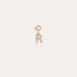 Charms pendentif lettre R strass