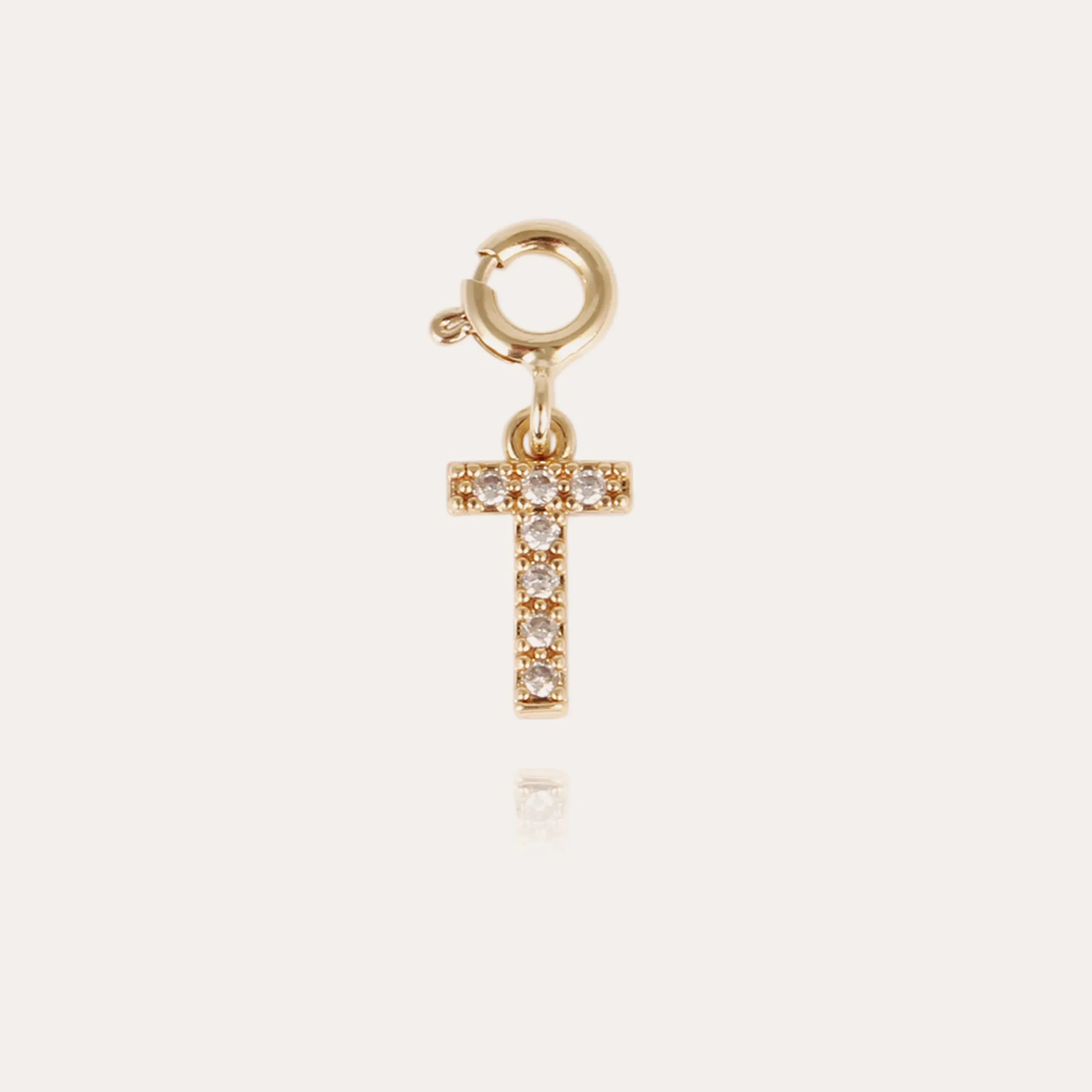 Charms pendentif lettre T strass