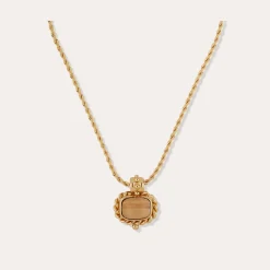 Collier Amarante - Bois