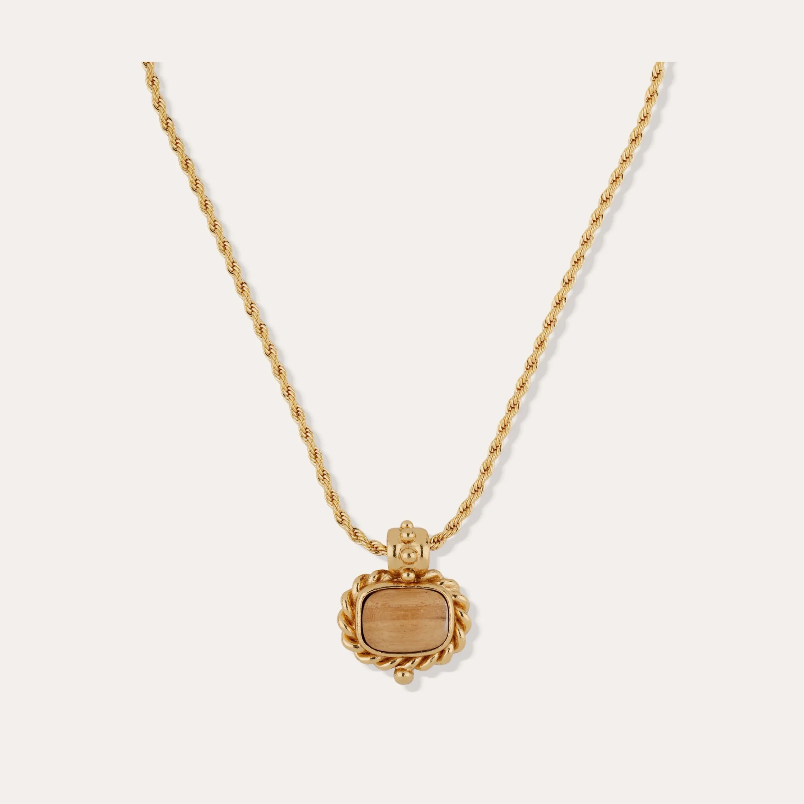 Collier Amarante - Bois