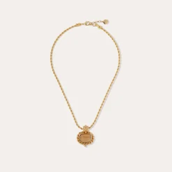 Collier Amarante - Bois