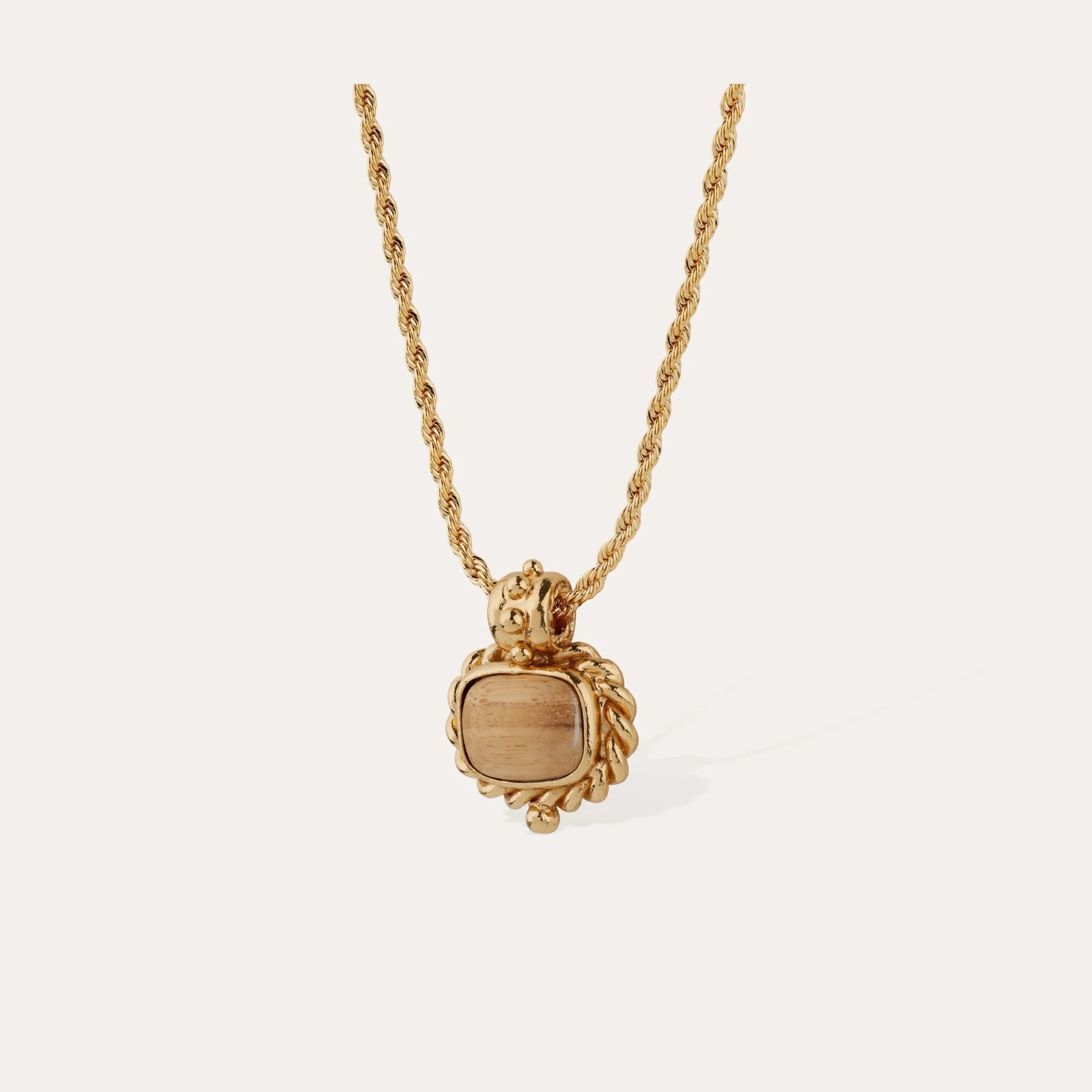 Collier Amarante - Bois