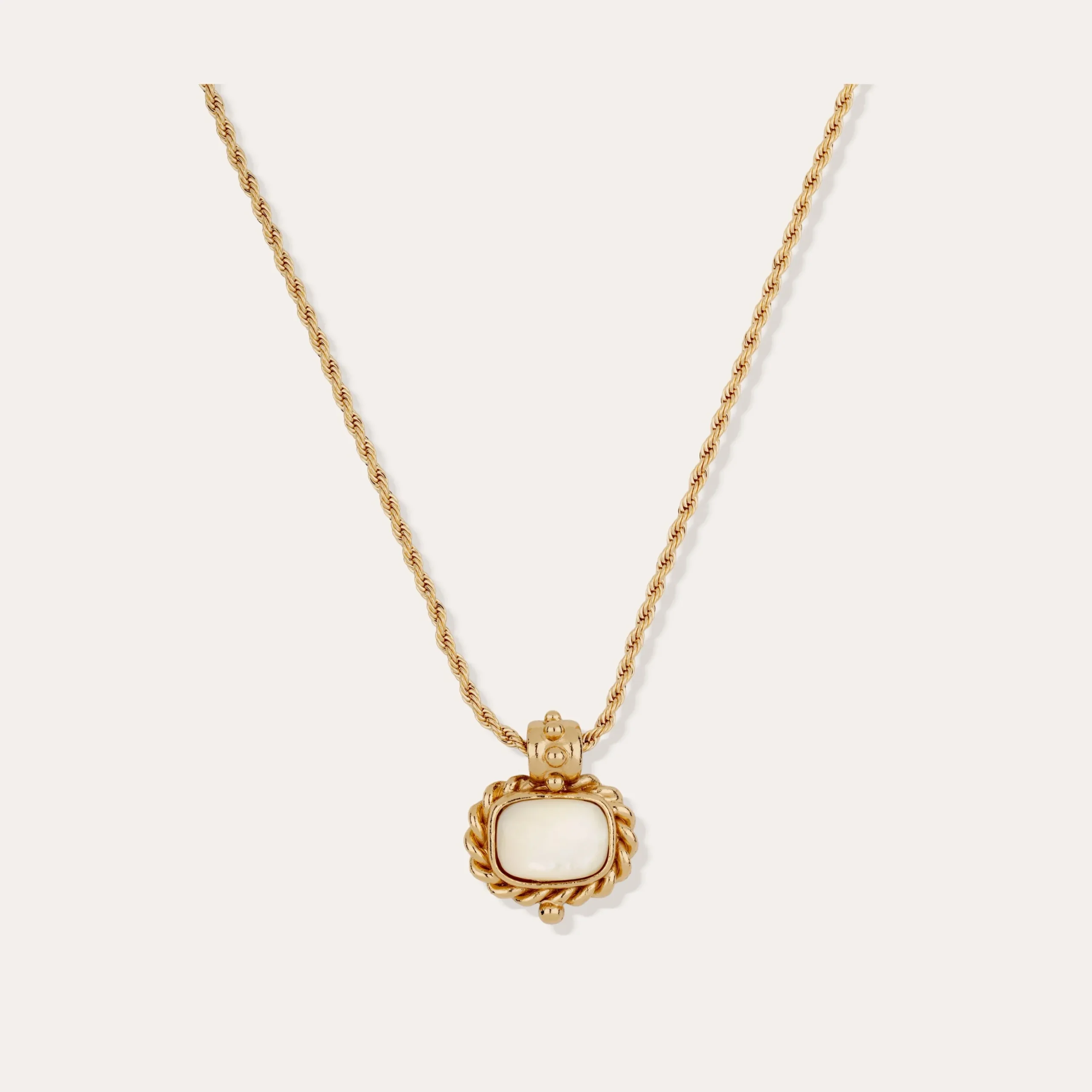 Collier Amarante - Nacre Blanche