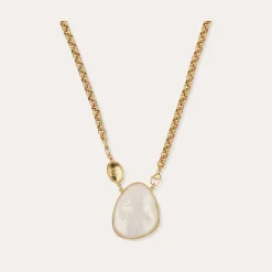 Collier Billy Silia grand modèle - Nacre blanche