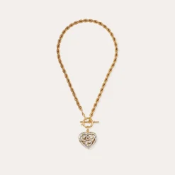 Collier Coracao Liane bicolore