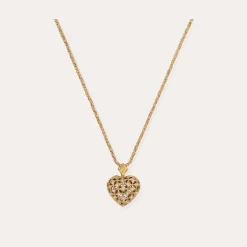 Collier Coracao petit modèle bicolore