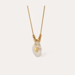 Collier Galet - Cristal de roche
