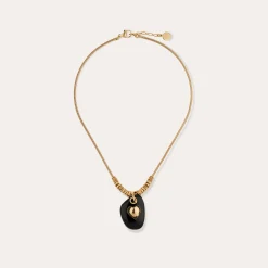 Collier Galet - Onyx Noir