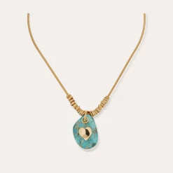 Collier Galet - Turquoise