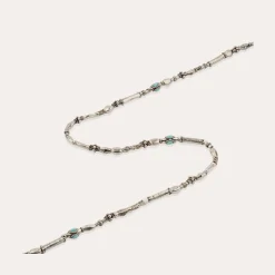 Collier Kali cabochons moyen modèle - Turquoise Matrix