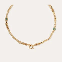 Collier Kali cabochons - Turquoise