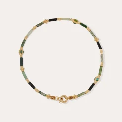 Collier Kali - Vessonite & Fluorine