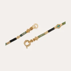Collier Kali - Vessonite & Fluorine