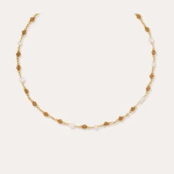 Collier Rosario - Nacre blanche