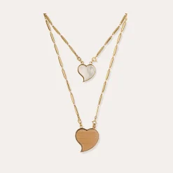 Collier Scapulaire Mirage - Bois & Nacre Blanche