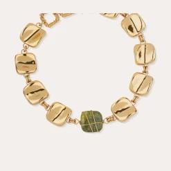 Collier Square Rainbow - Vessonite