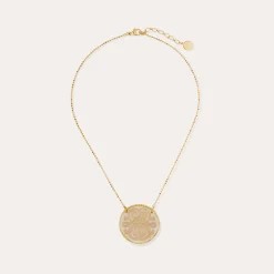 Collier Sun Diva grand modèle - Nacre blanche