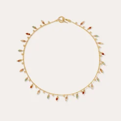 Collier Tangerine - Quartz Vert & Quartz rose