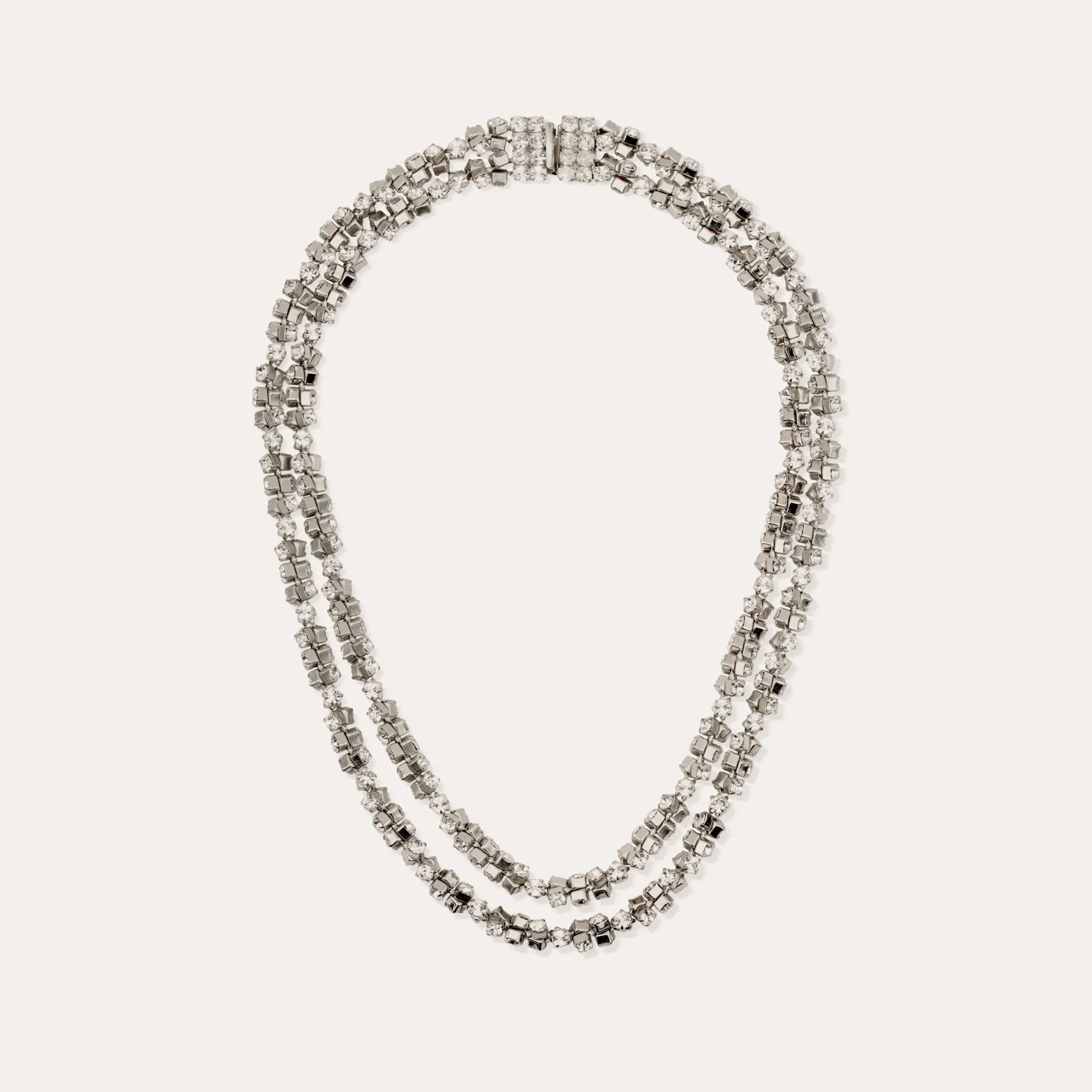 Collier Trevise finition rhodium