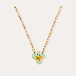 Collier Trèfle émail