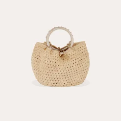 Sac bourse Canoubiers raphia