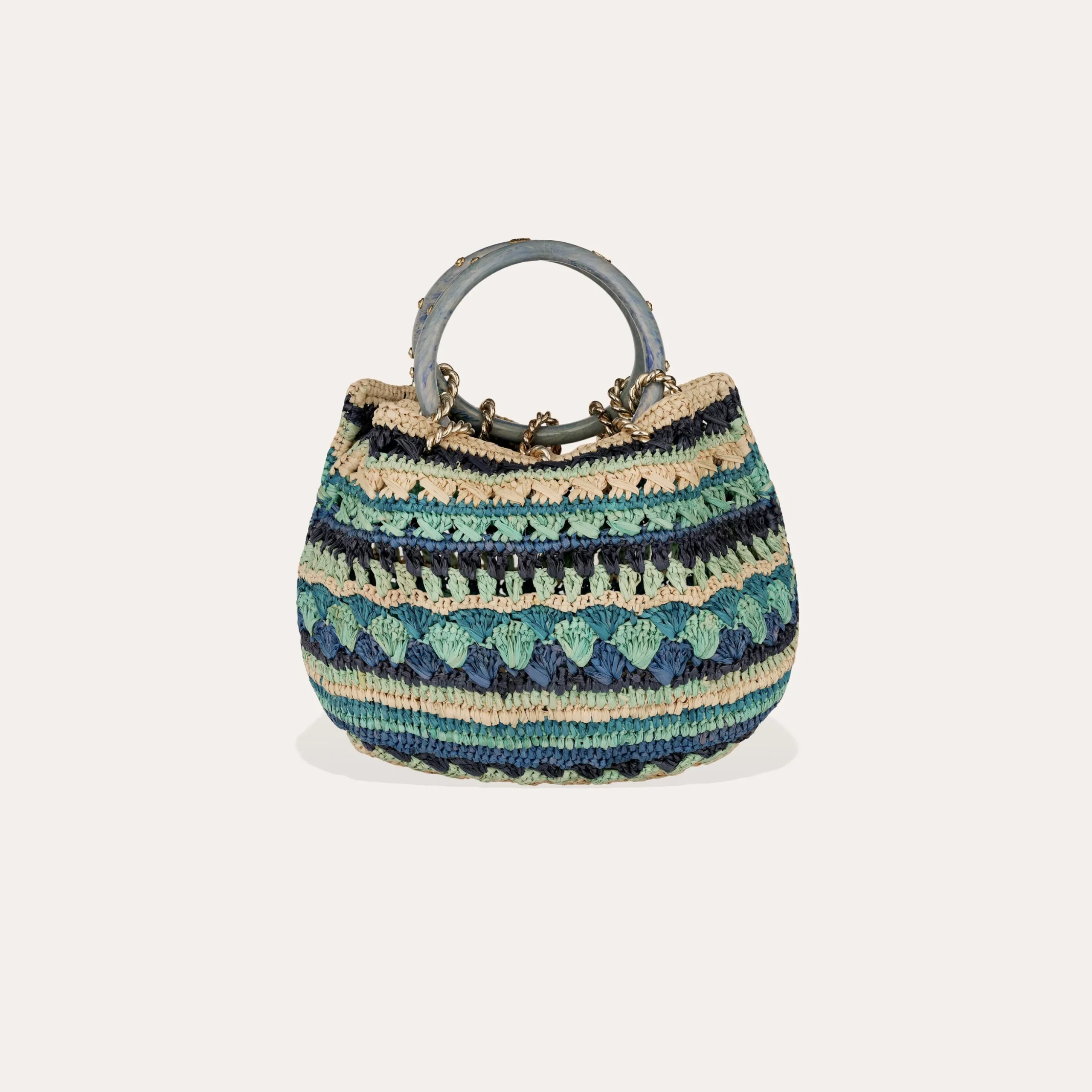 Sac Bourse Picot raphia
