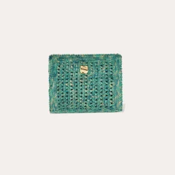 Sac pochette Les Canoubiers - Turquoise
