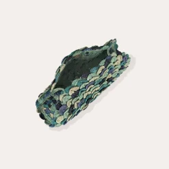 Sac pochette Sun Sirena raphia - Abysse