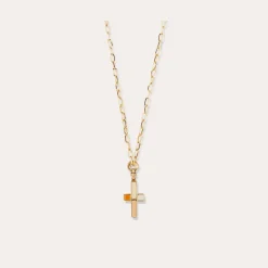 Sautoir Croix émail petit modèle